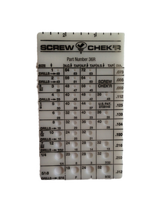 SC.36R Screw Chek'r/Indentifier (Inch), Plastic