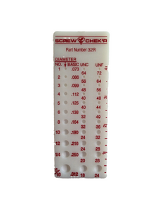 SC.32R Screw Chek'r/Indentifier (Inch), Plastic